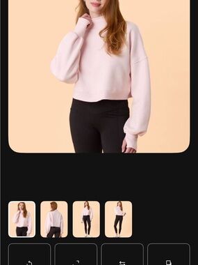 Blogilates mockneck sweatshirt xs